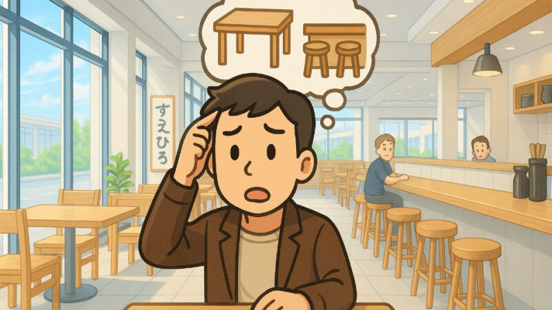 実は席選びの葛藤💦　資さんうどん明石二見店行ってきました。　