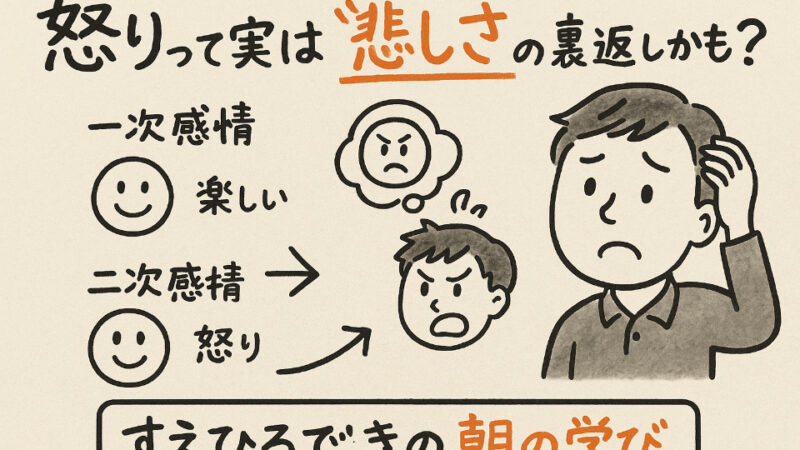 「喜怒哀楽」実は怒りだけ仲間外れなんです⁈　すえひろでんきの朝の学び