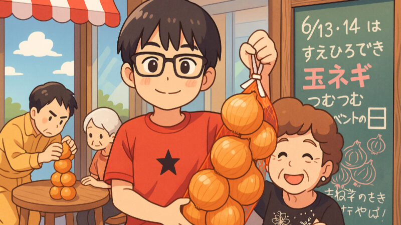 すえひろでんきの玉ねぎ祭り開催いたしました。　嬉しい悲鳴💦すえひろでんきのオリジナルガチャ完売、、、