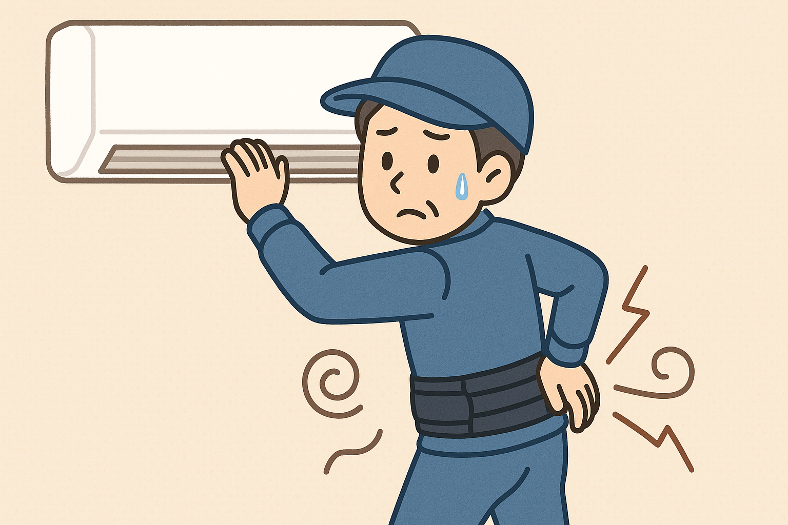 「腰が…腰が…痛いんです。だけど電気屋は止まれない！」