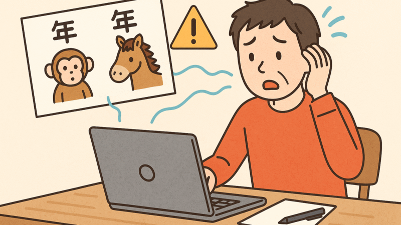 告白します。　間違えました💦　ネット検索を鵜呑みにして失敗　来年の干支を間違えてました