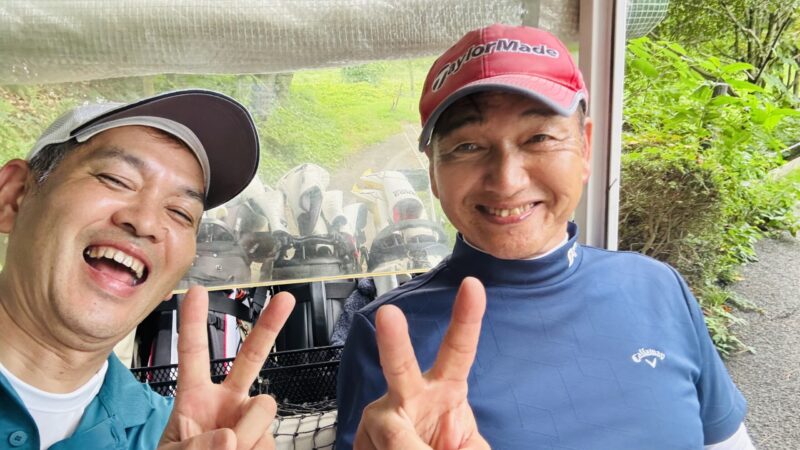 倉敷でゴルフ、そして家族の乾杯