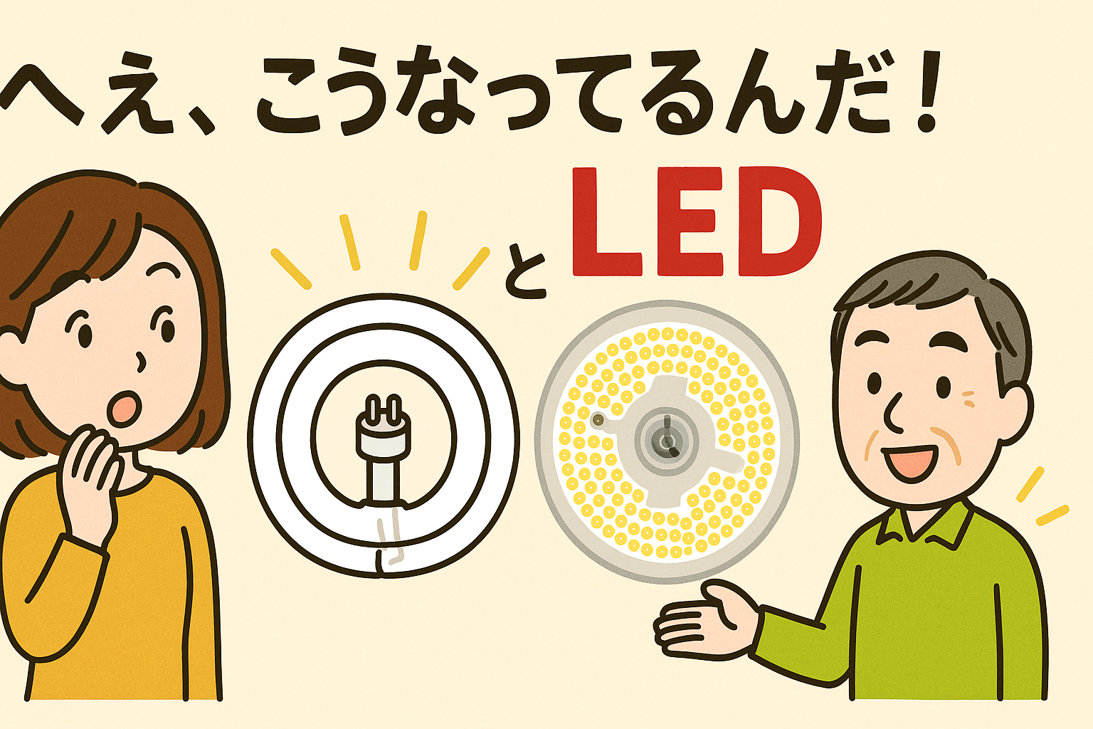 「へぇ〜！LEDってこうなってるんだ！」驚きの声が続出中です