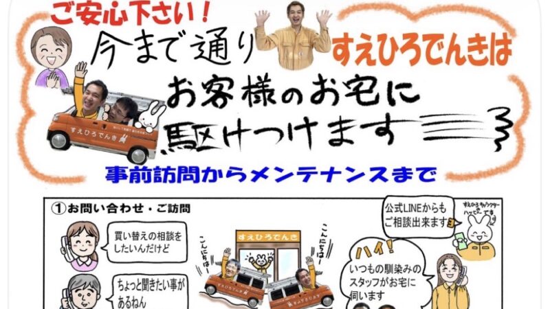 たまには　すえひろでんきのチラシの裏話してみます