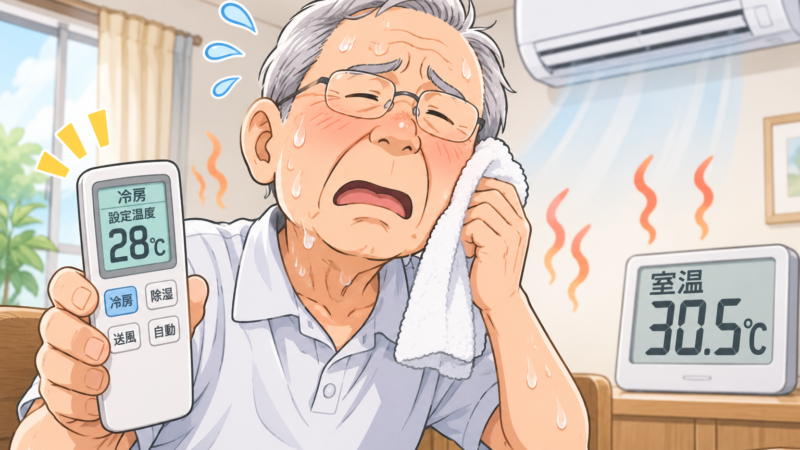 「エアコン28℃にしてるから大丈夫」そう思っていませんか？～大切なのは設定温度ではなく、実際の室温です～
